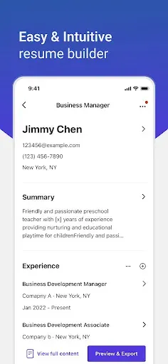 Скриншот 3 — Resume Builder: PDF Resume App