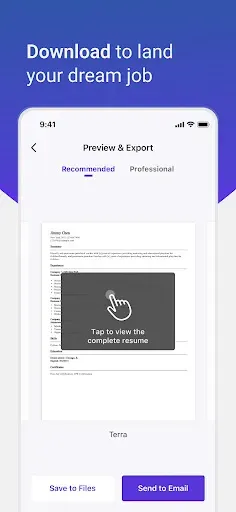 Скриншот 5 — Resume Builder: PDF Resume App