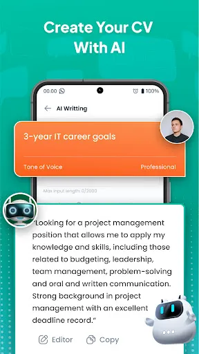 Скриншот 3 — Resume Builder - AI CV Maker