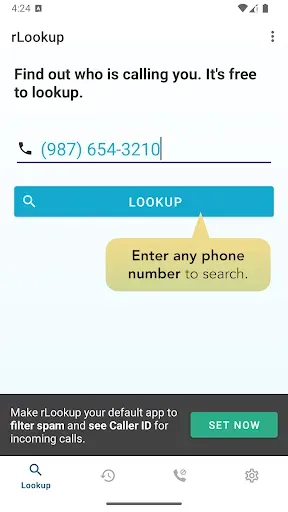Скриншот 2 — Reverse Phone Lookup — rLookup