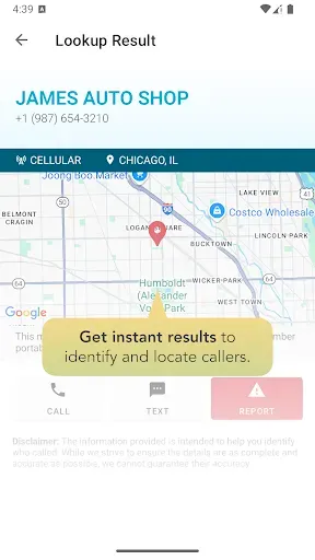Скриншот 3 — Reverse Phone Lookup — rLookup