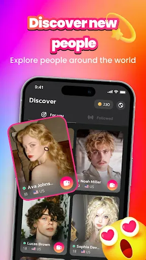 Скриншот 2 — Revo：Meet. Chat. Connect.