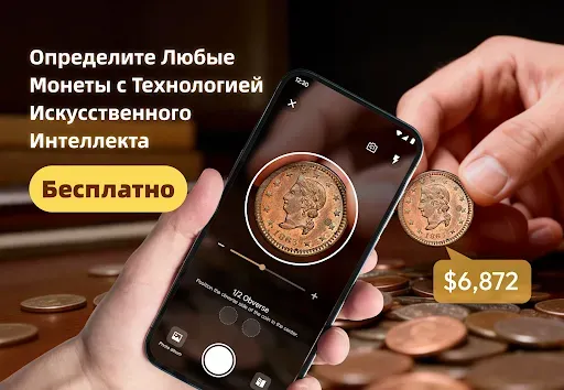 Скриншот 1 — Монеты ИИ: Сканирование