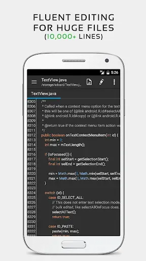 Скриншот 2 — QuickEdit Текстовый редактор