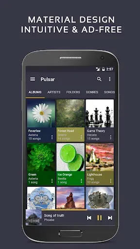 Скриншот 1 — Pulsar Музыкальный плеер