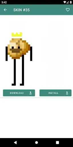 Скриншот 1 — 2D Skins for Minecraft