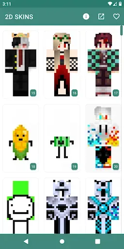 Скриншот 2 — 2D Skins for Minecraft