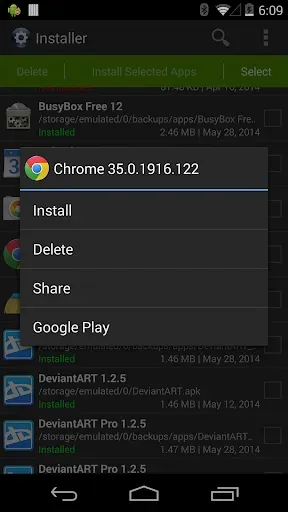 Скриншот 2 — Установка (Install APK)
