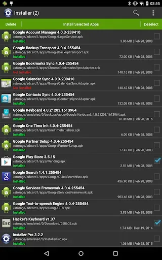 Скриншот 6 — Установка (Install APK)