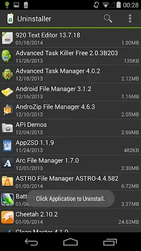 Скриншот 1 — Удаление (Uninstaller)