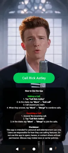 Скриншот 6 — Rickroll Dialer
