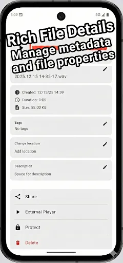 Скриншот 6 — Wear Audio Recorder