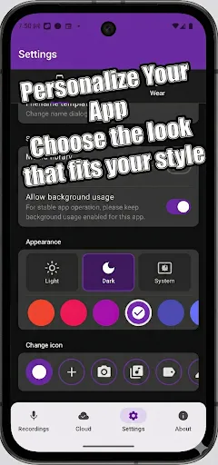 Скриншот 8 — Wear Audio Recorder