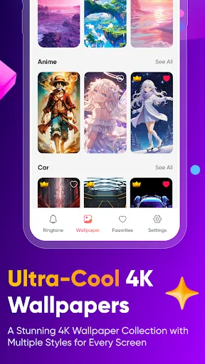 Скриншот 4 — Ringtones & Wallpapers Android