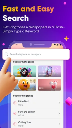 Скриншот 5 — Ringtones & Wallpapers Android