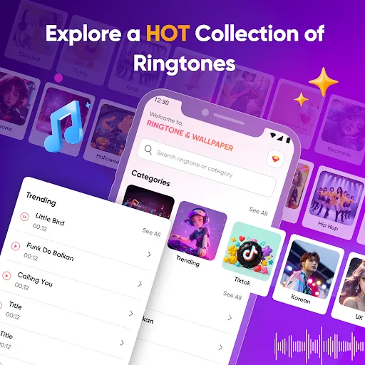 Скриншот 8 — Ringtones & Wallpapers Android
