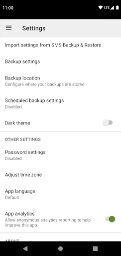 Скриншот 8 — SMS Backup & Restore Pro