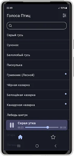 Скриншот 1 — Голоса Птиц