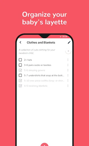 Скриншот 2 — Baby's Day: Baby layette list