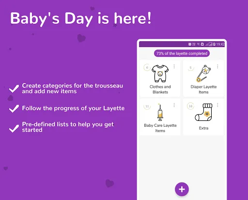 Скриншот 4 — Baby's Day: Baby layette list