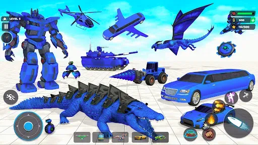 Скриншот 1 — Crocodile Animal Robot Games