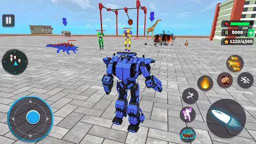 Скриншот 3 — Crocodile Animal Robot Games