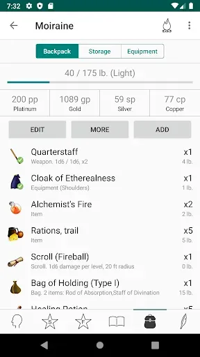 Скриншот 2 — RPG Scribe Pathfinder & 3.5e