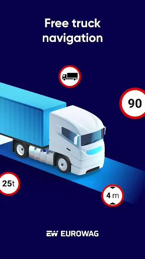 Скриншот 1 — Eurowag Navigation - Truck GPS