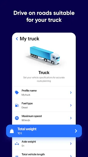 Скриншот 2 — Eurowag Navigation - Truck GPS