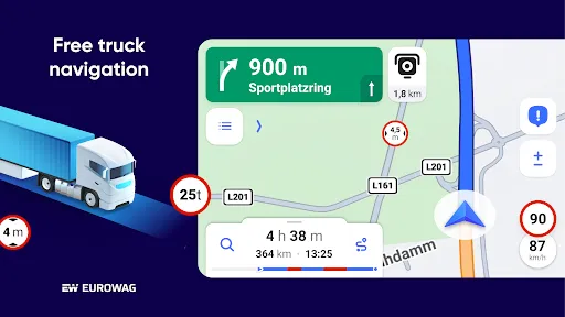 Скриншот 6 — Eurowag Navigation - Truck GPS