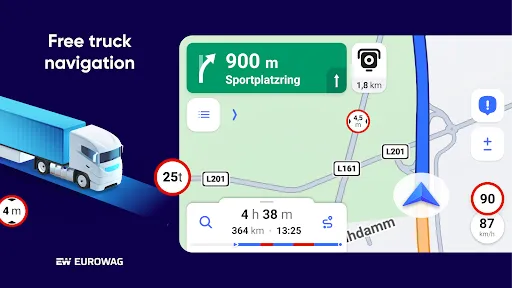 Скриншот 8 — Eurowag Navigation - Truck GPS
