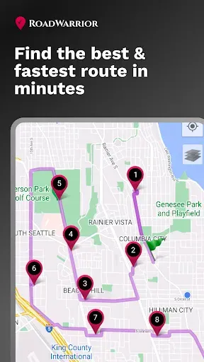 Скриншот 1 — RoadWarrior Route Planner