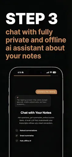 Скриншот 3 — Viska: Local AI Meeting Notes