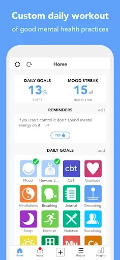 Скриншот 4 — Moodfit: Mental Health Fitness