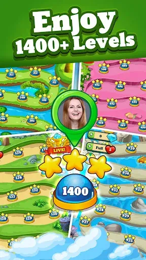 Скриншот 3 — Gem & Jewel Blast Match 3 Game