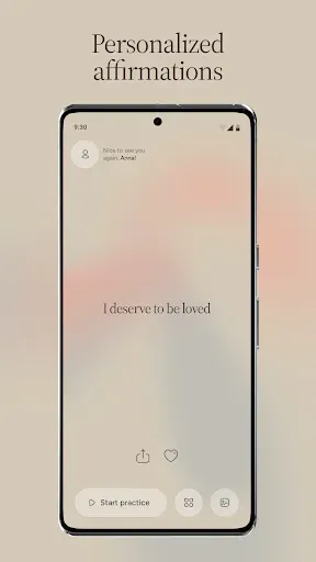 Скриншот 1 — Zori Affirmations & Self Love