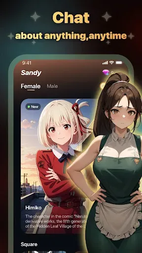 Скриншот 3 — Sandy - Anime Friend Chat