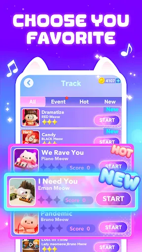 Скриншот 4 — Dancing Cats 2: ритм игра