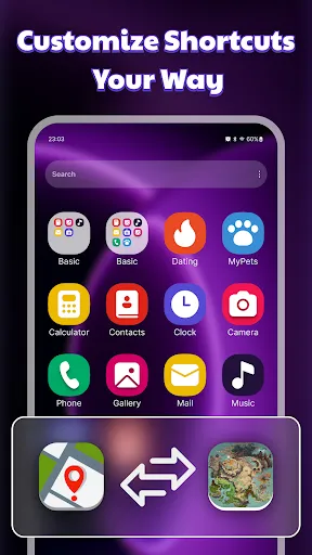 Скриншот 4 — 3D Rolling Icon: Live Launcher
