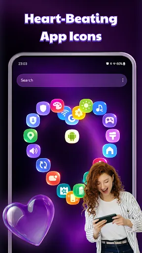Скриншот 8 — 3D Rolling Icon: Live Launcher