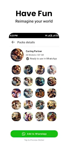 Скриншот 3 — Romantic Stickers WASticker.ly