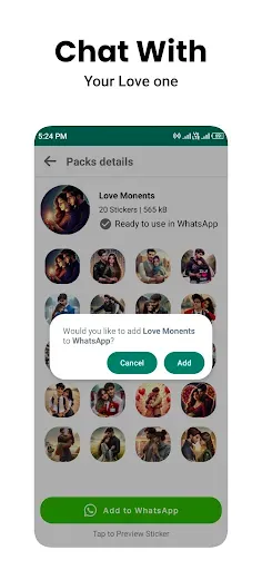 Скриншот 4 — Romantic Stickers WASticker.ly