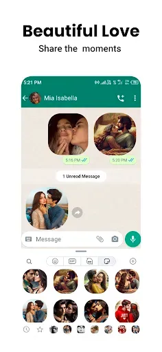 Скриншот 5 — Romantic Stickers WASticker.ly
