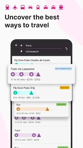 Скриншот 3 — Rome2Rio: Trip Planner