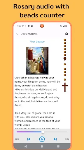 Скриншот 1 — Rosary Prayer Audio With Beads