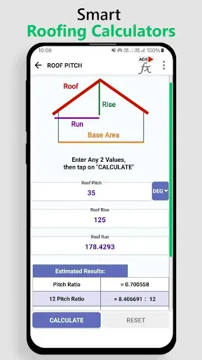 Скриншот 2 — Roofing Calculations Tool