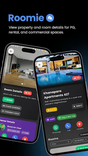 Скриншот 5 — Roomie: Find Rent Rooms & PGs