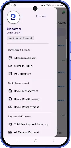 Скриншот 1 — Partner Library Management App