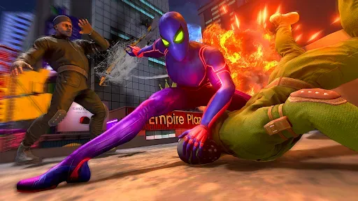 Скриншот 4 — Rope Spider Hero - Spider Game