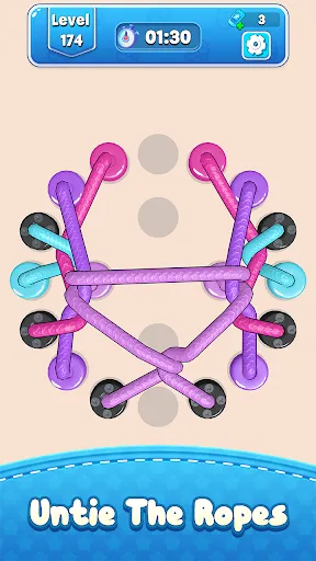 Скриншот 4 — Rope Untie: Tangle Master